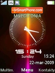 Xperia Clock SWF tema screenshot