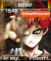 Скриншот темы See Me Gaara