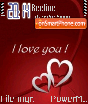 I Love U 02 tema screenshot