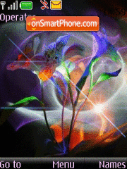 Скриншот темы Abstract lily Animated