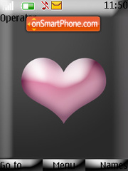 Pink Heart tema screenshot