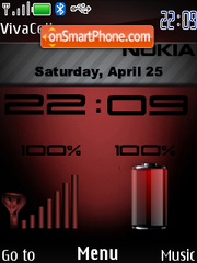 Red Dark Indicator Theme-Screenshot