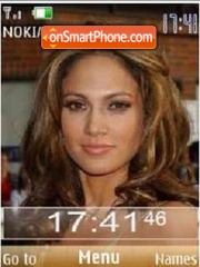 SWF jennifer lopez 24 wallpepers theme screenshot