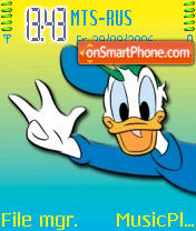 Donald Duck theme screenshot