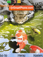 Cat and Fish tema screenshot