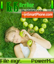 Green Girl 01 theme screenshot