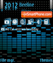 Xpressmusic Blue theme screenshot