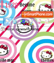 Hello Kitty theme screenshot