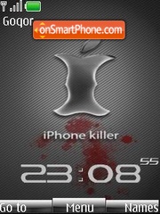 iPhone Killer Clock es el tema de pantalla