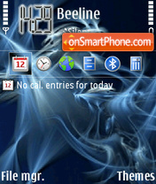 Blue 09 tema screenshot