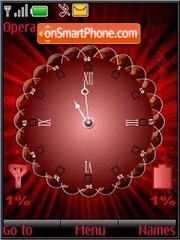 Скриншот темы SWF analog clock $ ind