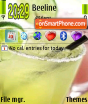 Capture d'écran Cocktail thème