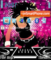 Disco Girl tema screenshot