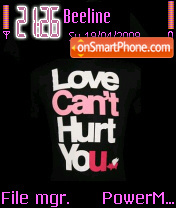 Love Cant Hurt es el tema de pantalla