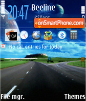 Highway 01 tema screenshot