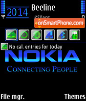Capture d'écran Nokia Blue 03 thème