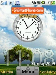 HTC Android Clock SWF tema screenshot