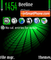 Green Abstrakt theme screenshot