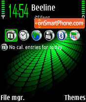 Green Abstrakt tema screenshot