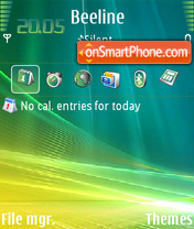 Capture d'écran Vista Aero thème