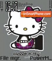 Hello Kitty Pink tema screenshot