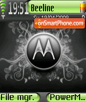 Hello Moto 01 tema screenshot