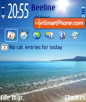 Beach Blaze V2 theme screenshot