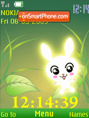 SWF clock speckle anim tema screenshot
