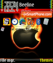 Apple On Fire theme screenshot