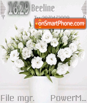 White Flowers 01 Theme-Screenshot