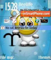 Emoticon Aries theme screenshot