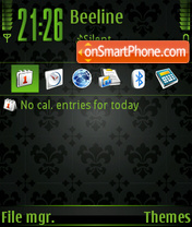 Скриншот темы Style Green Black