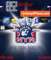 New York Rangers RD es el tema de pantalla