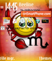 Emoticon Scorpio theme screenshot