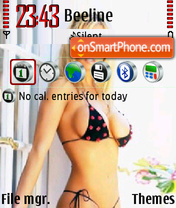 Cute Girl 02 tema screenshot