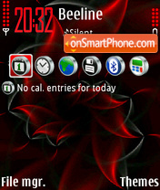 Red Abstrakt 01 theme screenshot