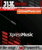 Capture d'écran Xpress Music 05 thème