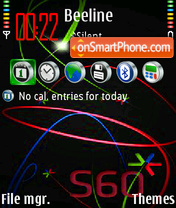 Capture d'écran S60 color thème