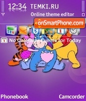 Скриншот темы Pooh Friends