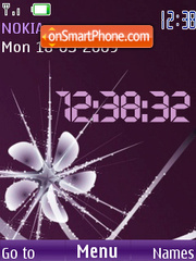 SWF abstract clock anim tema screenshot