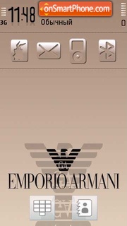 Emporio Armani tema screenshot