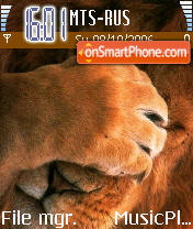The Shy King Lion tema screenshot