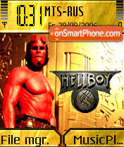 Hellboy tema screenshot