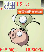 Gir and Pig tema screenshot