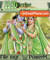 Capture d'écran Lord Krishna thème