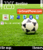 Football Ball es el tema de pantalla