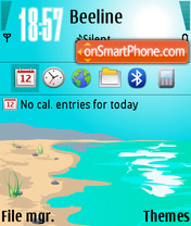 Sunshine Island theme screenshot