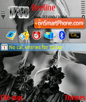 Avril Black and White es el tema de pantalla