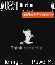 Evil Think theme screenshot