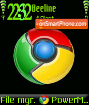 Capture d'écran Google Crome V2 thème